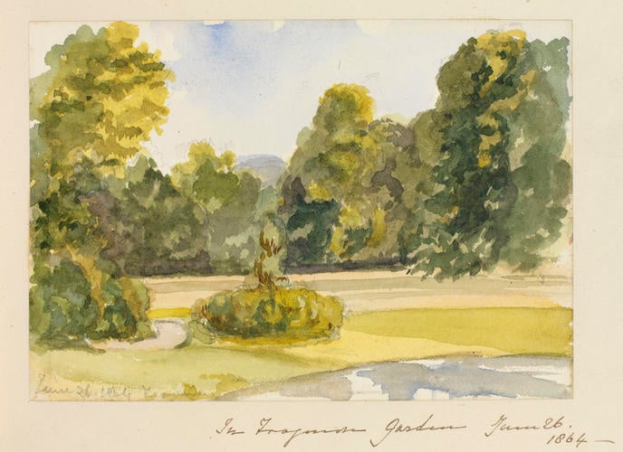 Master: SKETCHES FROM NATURE V. R. 1863 TO 1867
Item: In Frogmore Garden