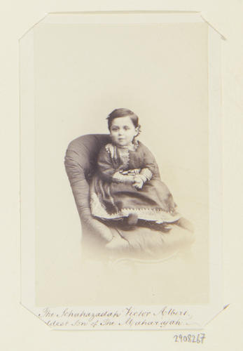The Schahazadah Victor Albert (1866-1918), eldest son of The Maharajah