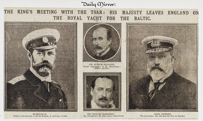 The King's Meeting with the Tsar: His Majesty leaves England on the Royal Yacht for the Baltic The King's Meeting with the Tsar: His Majesty leaves England on the Royal Yacht for the Baltic