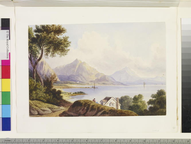 An estuary, with hills behind
