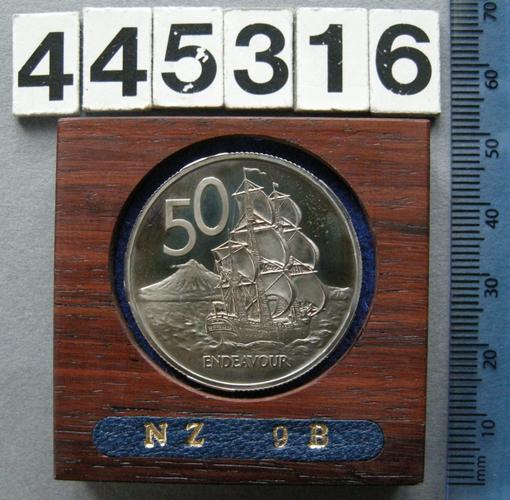 New Zealand. Proof 50 cents, 1967, commemorating the introduction of decimal currency