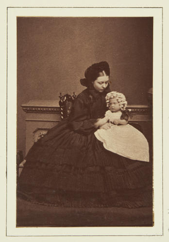 Victoria, Crown Princess of Prussia with her daughter, Princess Charlotte Victoria, Crown Princess of Prussia with her daughter, Princess Charlotte
