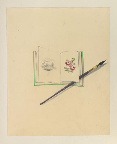 Master: MISCELLANEOUS DRAWINGS
Item: An open book with turning pages