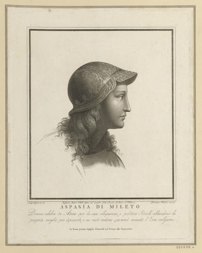 Master: Set of fifteen prints reproducing heads from 'The School of Athens'
Item: Head of a youth wearing a helmet [from 'The School of Athens']