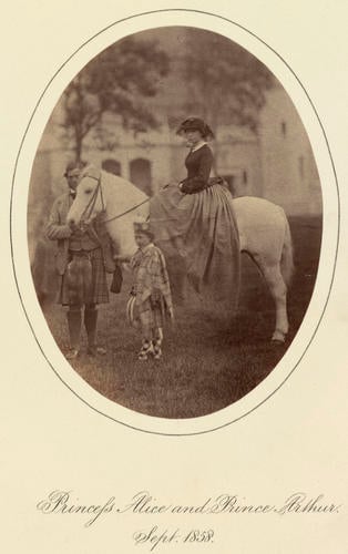 Princess Alice, Prince Arthur and John Brown