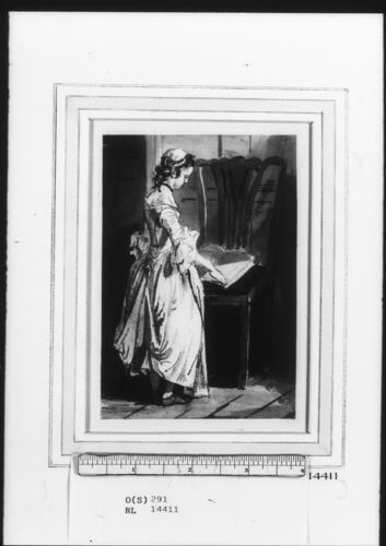 A girl reading a book