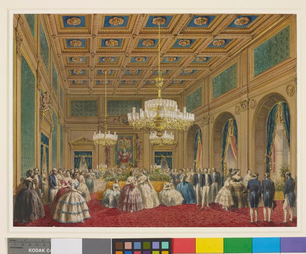 The Council Chamber in the Hôtel de Ville, 23 August 1855