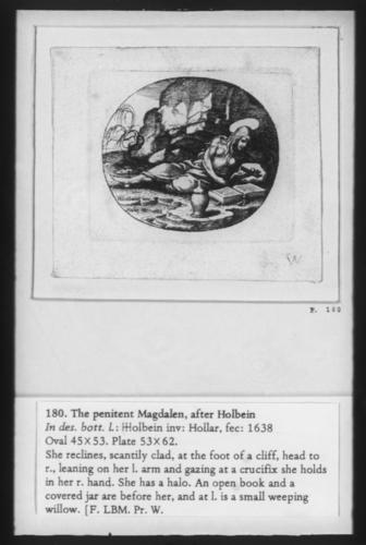 The penitent Magdalen, after Holbein The penitent Magdalen, after Holbein