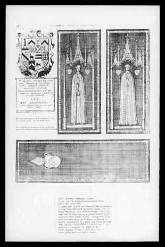 Tombs of Worsley, of Brabazon, and of Carey at St Paul's Cathedral Tombs of Worsley, of Brabazon, and of Carey at St Paul's Cathedral
