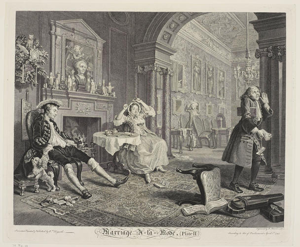 Master: Marriage à la Mode.
Item: Marriage à-la-Mode: Plate two Master: Marriage à la Mode.
Item: Marriage à-la-Mode: Plate two