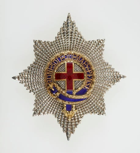 Emperor Alexander II of Russia's star of the Order of the Garter