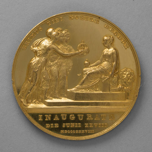 Medal commemorating the coronation of Queen Victoria