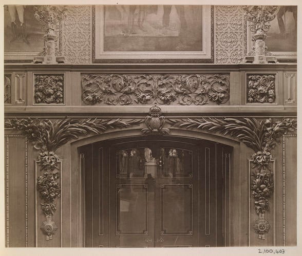 Grinling Gibbons carving in the Waterloo Chamber, Windsor Castle