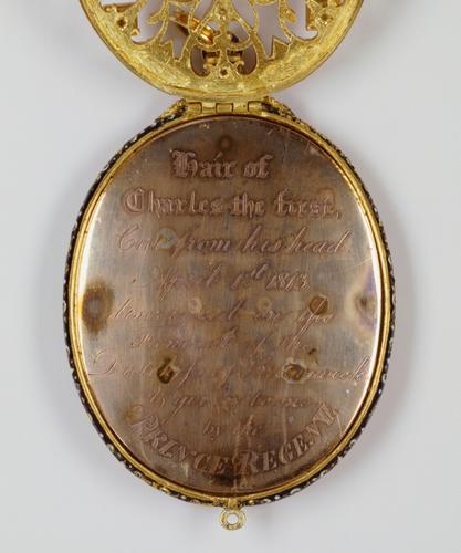Locket containing hair of Charles I