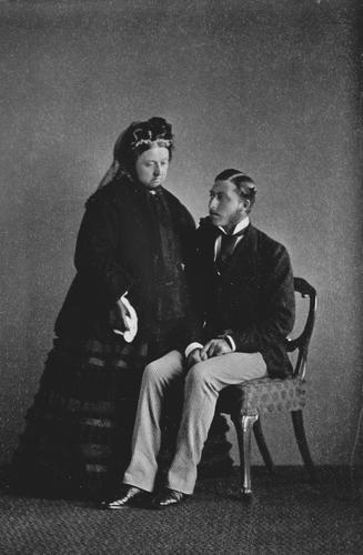 Queen Victoria and Prince Arthur on his 21st birthday, 1871 [in Portraits of Royal Children Vol. 15 1870-71]
