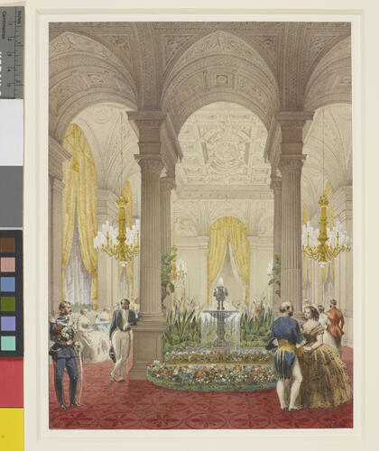 Fountain in the Salon des Quatre Colonnes at the Hôtel de Ville, 23 August 1855