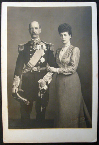 Photograph of Queen Alexandra with her brother King George I of Greece