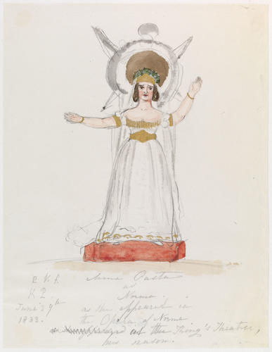 Master: PRINCESS VICTORIA SKETCHES 1
Item: Mme Pasta as Norma as she appeared in the Opera of Norma at the King's Theatre this season Master: PRINCESS VICTORIA SKETCHES 1
Item: Mme Pasta as Norma as she appeared in the Opera of Norma at the King's Theatre this season