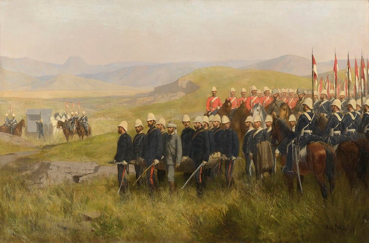 The Finding of the Body of Prince Louis Napoléon (1856-79)