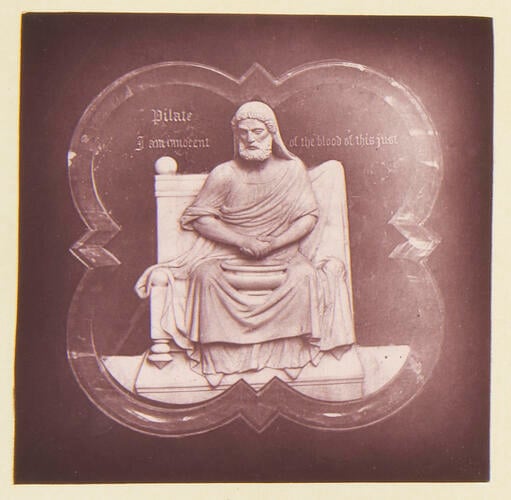 A bas-relief of Pontius Pilate: Albert Memorial Chapel, Windsor