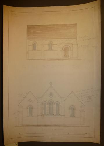 St Mildred's church, Whippingham; elevations of the chancel St Mildred's church, Whippingham; elevations of the chancel