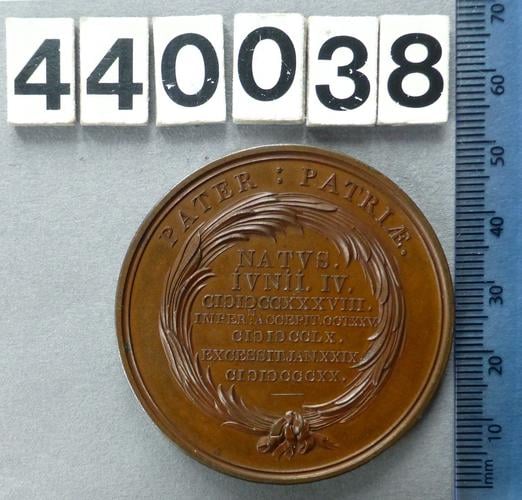 Great Britain. Medal commemorating the Death of King George III Great Britain. Medal commemorating the Death of King George III