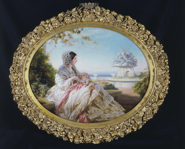 Frame for RCIN 405963, Winterhalter, Queen Victoria with Prince Arthur