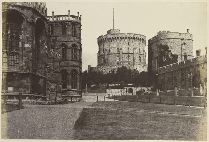 View of the Round Tower and King Henry III Tower, Windsor Castle