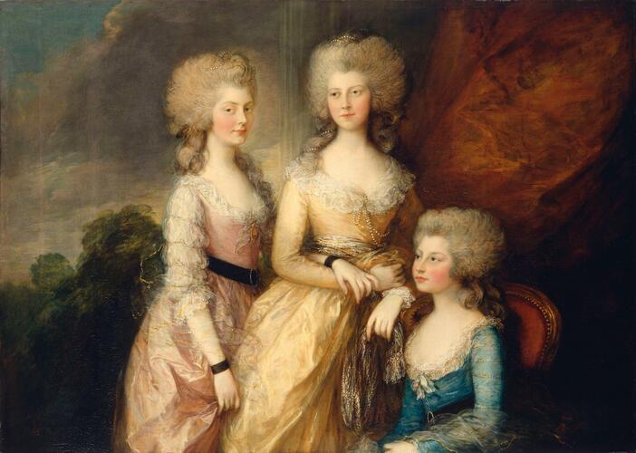 The Three Eldest Princesses: Charlotte, Princess Royal (1766-1828), Augusta (1768-1840) and Elizabeth (1770-1840)