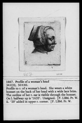 Profile of woman's head
