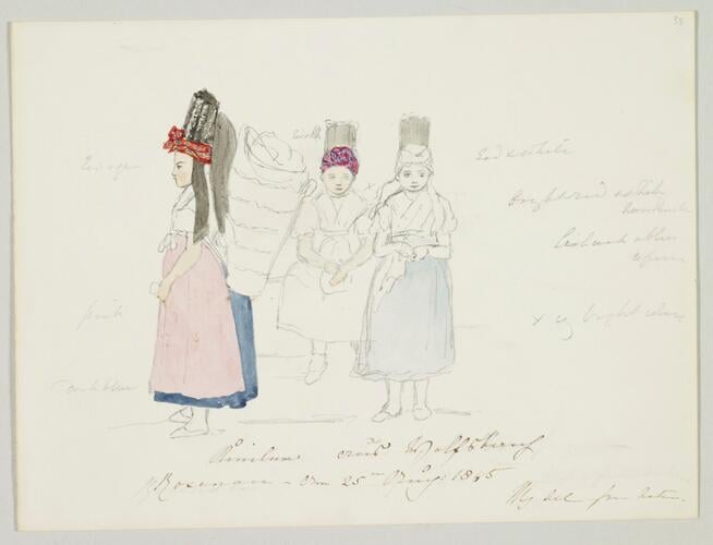Master: SKETCHES FROM NATURE V. R. 1847 TO 1852
Item: Coburg peasant girls