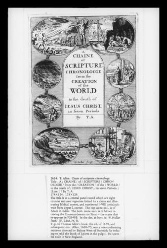 Thomas Allen: 'Chain of scripture chronology' Thomas Allen: 'Chain of scripture chronology'