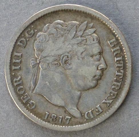 Great Britain. George III shilling, 1817 Great Britain. George III shilling, 1817