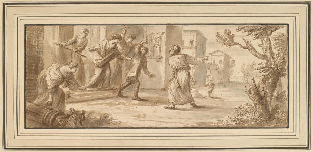 The Prodigal Son driven out by the harlots The Prodigal Son driven out by the harlots