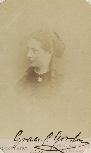 Grace C. Gordon. [Photographs, English Portraits. Volume 70. ]