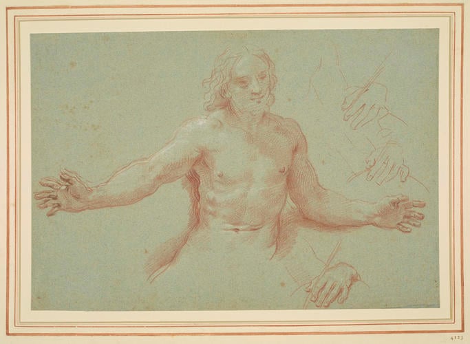 A study for St Charles Borromeo received into Glory A study for St Charles Borromeo received into Glory