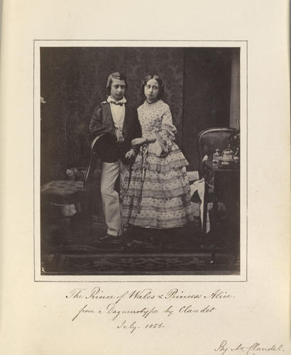 'The Prince of Wales and Princess Alice'; Prince Albert Edward of Wales, later King Edward VII (1841-1910) and Princess Alice, later Grand Duchess of Hesse and Rhine (1843-78)