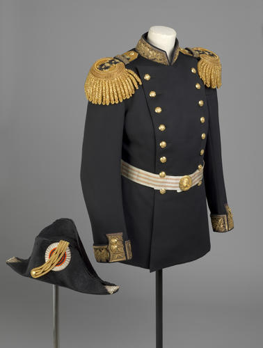 King George V's (1865-1936) uniform of an admiral of the Russian fleet