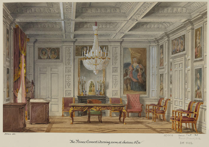 Royal visit to Louis-Philippe: Prince Albert's dressing-room at Eu