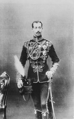 Portrait photograph of Albert Victor, Duke of Clarence and Avondale, 23 January 1892