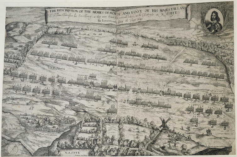 Plan of Battle of Naseby, 1645