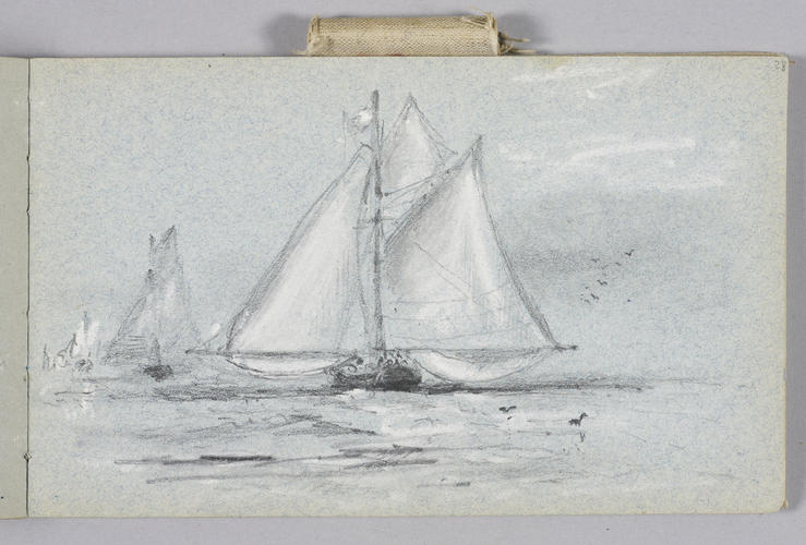 Master: Queen Alexandra's Sketch Book, 1884 - 1886
Item: Sailing boats