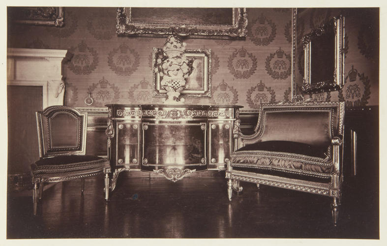 The Council Chamber. Anno 1880. Specimens of present Furniture The Council Chamber. Anno 1880. Specimens of present Furniture