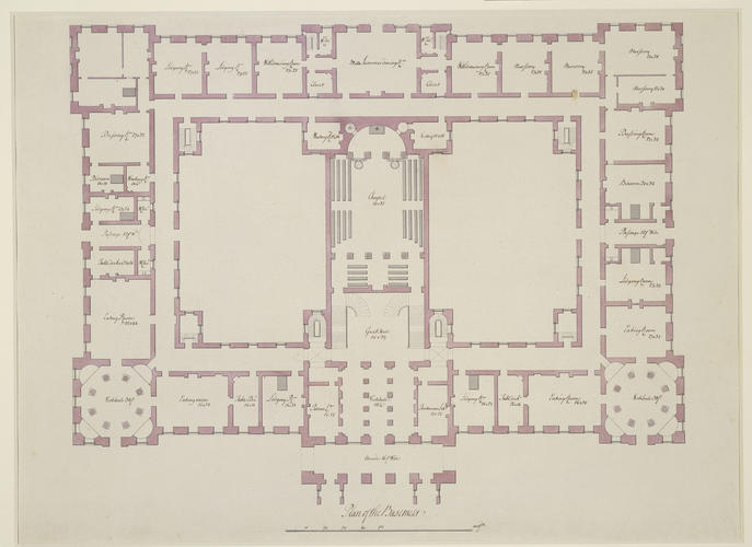 Two plans of Richmond Palace