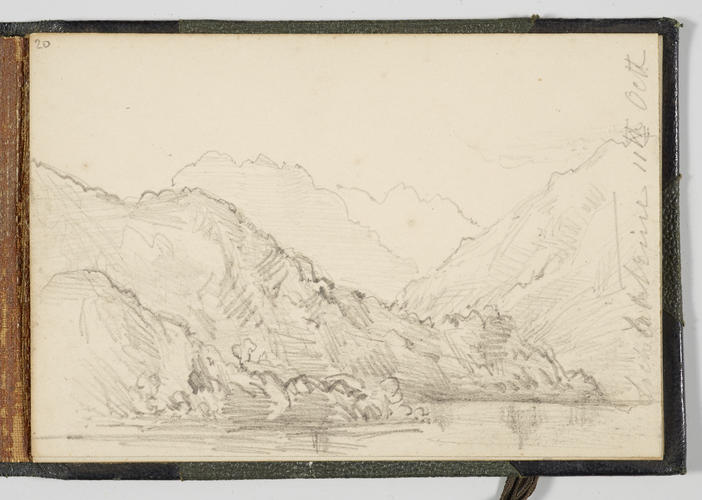 Master: Sketchbook of Princess Louise Balmoral 30 September 1865
Item: Loch Lomond [and] Loch [K]atrine