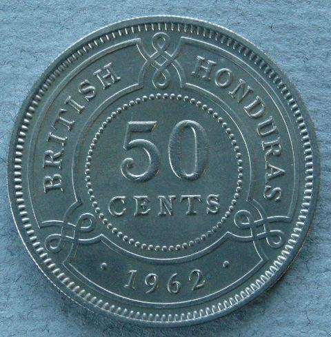 Belize (British Honduras). 50 cents Belize (British Honduras). 50 cents