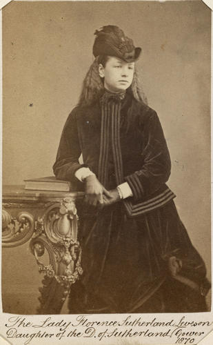 The Lady Florence Sutherland Leveson-Gower, daughter of the D. of Sutherland. [Photographs, English Portraits. Volume 70. ]