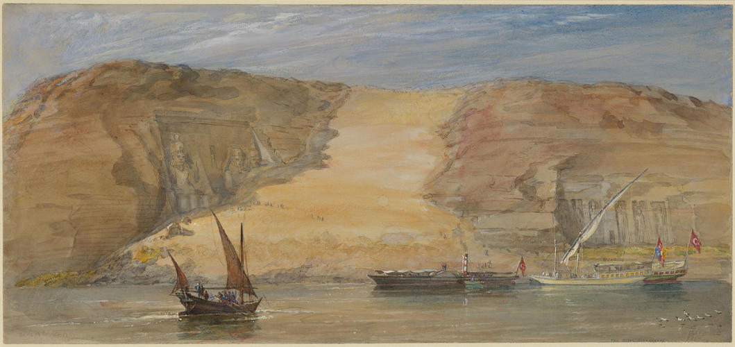 Abu Simbel and the Royal flotilla on the Nile