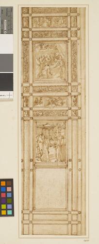 A design for a bronze door