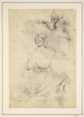 Studies for a kneeling woman